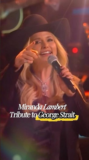 Miranda Lambert Sings “Run” — George Strait’s Emotional Reaction 🥹🎤