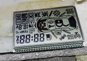 [Hot Item] Custom Small Size Silk Screen Printing Car Alarm LCD Indicator