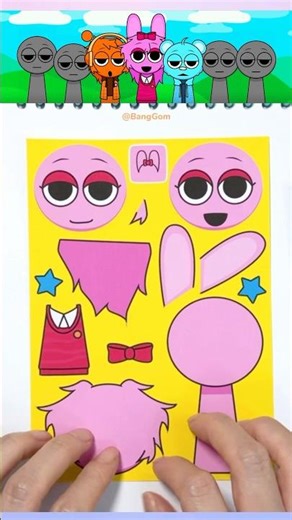 Sprunki Pinki 🩷 SPRUNKI Redwood mod Sticker Book 스프런키 스티커 꾸미기 #sprunki