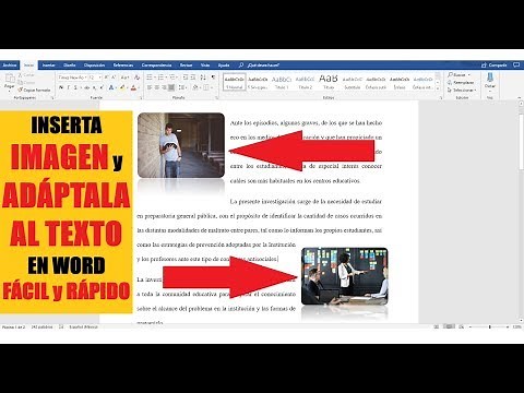 HOW TO INSERT AN IMAGE AND ADAPT IT TO THE TEXT IN WORD