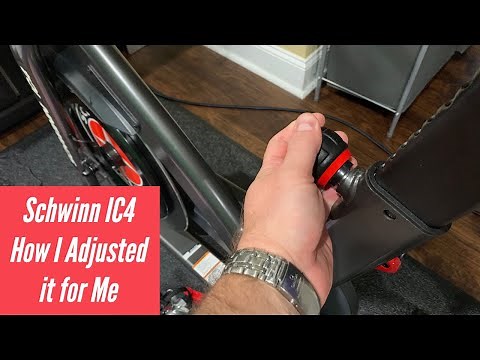 How I Adjusted Schwinn IC4 for Me (6'2" ~220lbs.)