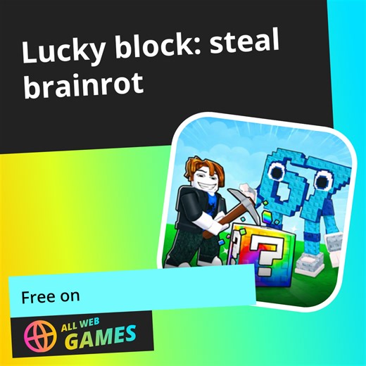 Lucky block: steal brainrot: Play Online For Free On AllWebGames