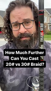 How much is cast distance impacted by using a lighter weight line?? Is it significant enough to risk a break off? In this test I used a @lamiglasrods 10’ Insane Surf that is rated for 1-3 ounces. It’s an entry level rod that works. I am throwing right in the sweet spot using a 2 oz sinker on 20 pound and 30 pound @berkleyfishing Fireline, which I have really come to like. It casts well and the abrasion resistance is very good. I was really surprised at how large the impact was on this particular