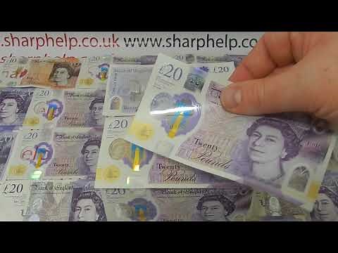 £20 Polymer Bank Note Security Features - How To Spot A Fake Polymer £20