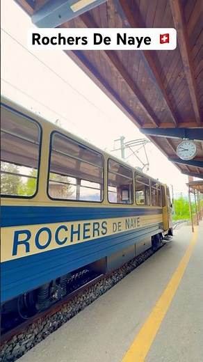 The Unreal Swiss Train Ride to Rochers de Naye! 🚂 🚂in switzerland #switzerland #shorts #swisstrain