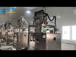 3 in 1 coffee powder multi lane sachet packing machine and carton box filling machine