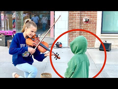 THE BOY KISSED ME during my street performance | Warrior - Violin Cover - Karolina Protsenko