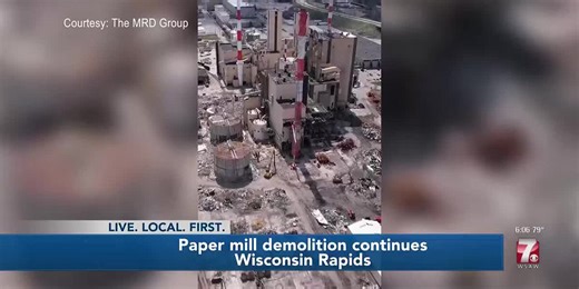Demolition continues as Wisconsin Rapids seeks to redevelop old paper mill site