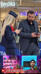 😳✈️ This Airport Moment Shocked Everyone… Air Hostess Public Reaction #Shorts #airhostess #cabincrew