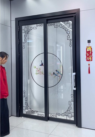 Aluminum Glass Doors: No Floor Track for More Space