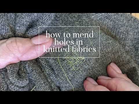 How to Mend Holes in Knit Fabric