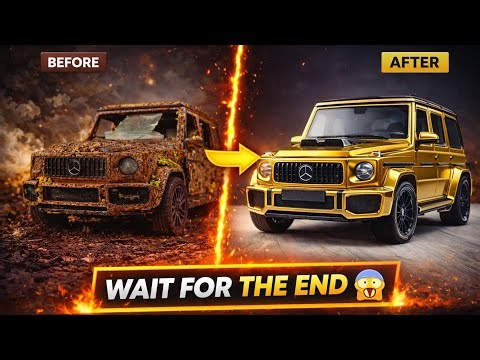 Rusty Model Car Restoration 🔧 | Gold G-Wagon Transformation 😱 | Before & After Restoration
