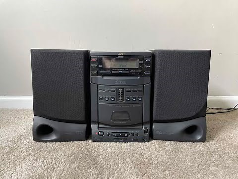 JVC UX-C7 Micro Component Home Stereo Audio System with UX-B1008 Bookshelf Speakers