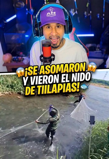 Se asomaron y encontraron el nido 😳🎣😱 #fishing #pesca #nido #reelsviral #tilapia