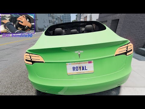 2021 Tesla Model 3 Review & Gameplay | BeamNG.drive
