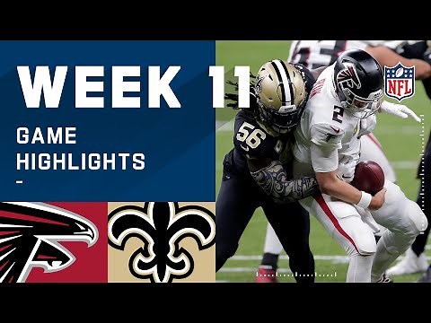 Falcons vs. Saints Week 11 Highlights | NFL 2020