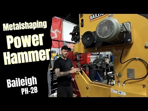 Metalshaping Power Hammer Setup & Instruction. Baileigh PH28 Sheet metal shaping English wheel