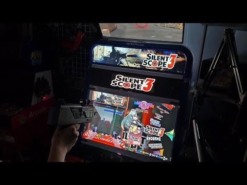 Silent scope 3(EX contents, PS2 kor ver) | lightgun test(gun4ir mod HOD4 Uzi gun, joystick mode)