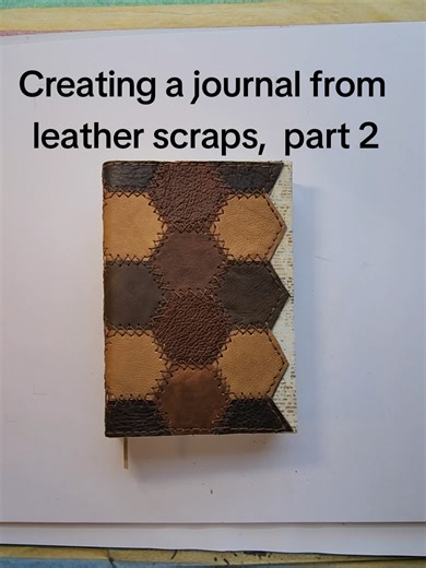 Creating a Leather Scraps Journal: Signature Binding Techniques