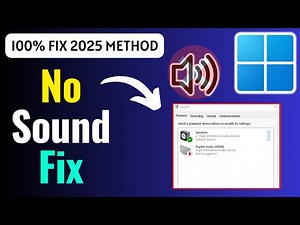 How to Fix Windows 11 Sound Problem | No Audio or Sound Not Working