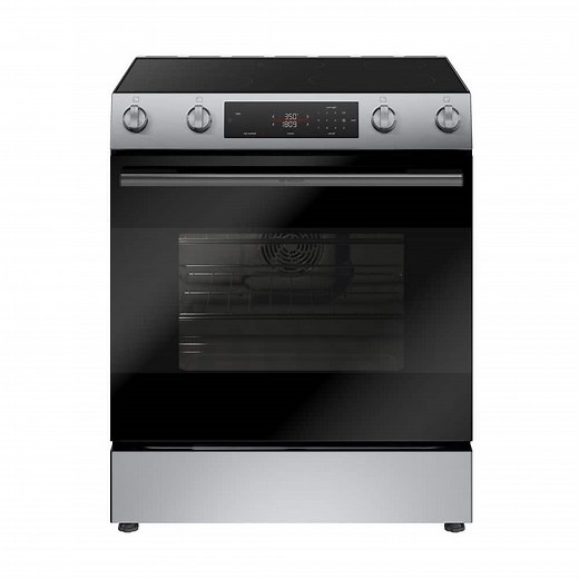 Reviews for Bosch 100 Series 30" 5.8 cu. ft. Slide-In Electric Range in Stainless Steel with True Convection Oven | Pg 1 - The Home Depot