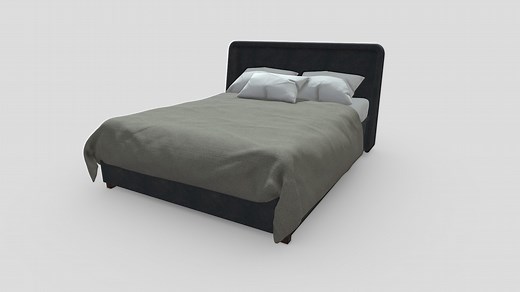 Bed - Download Free 3D model by rickmaolly
