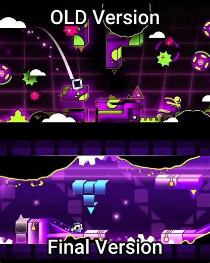 DIGITAL DESCENT: Old Version VS Final Version #geometrydash #gd #electronicmusic #gaming #edit