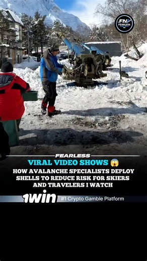 Fearless News India™ on Instagram: "Mountains don't always wait - so experts act first. In February 2026, avalanche specialists aimed a howitzer at a towering, snow-loaded slope and fired explosive shells to trigger a controlled avalanche. Instead of letting nature decide when disaster strikes, teams release unstable snow on their terms. By breaking weak layers early, they prevent massive, unpredictable slides that could bury roads, resorts, and people below. The method reaches dangerous terrain