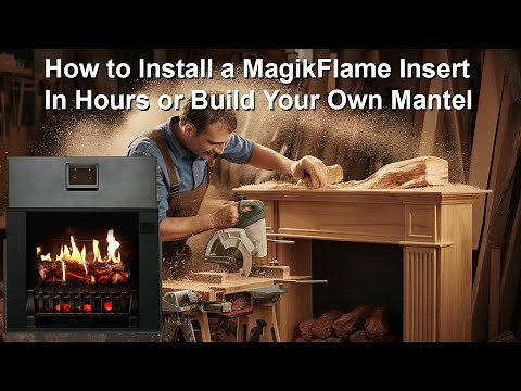 How to Install a MagikFlame Insert In Hours or Build Your Own Mantel (Convert an Existing Fireplace)