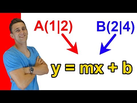 Lineare Funktion bestimmen mit zwei Punkten, Funktionsgleichung aufstellen + Aufgabe mit Lösung