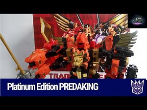 Revisión Transformers 65: Platinum Edition PREDAKING G1 en Español