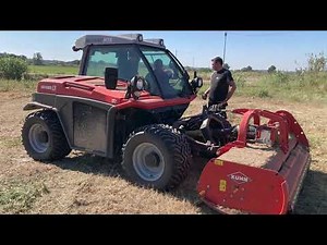 Démonstration du Metrac H75 de la marque REFORM équipé du broyeur KUHN Pro 210