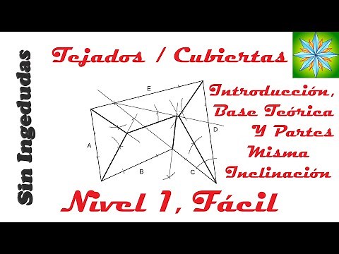 Tejados / Cubiertas, misma inclinación, introducción y partes | Dibujo Técnico | Sin Ingedudas