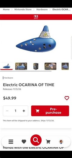 Nintendo’s Electric Ocarina of Time Is Live — Who Knows If It Will Sell Out!