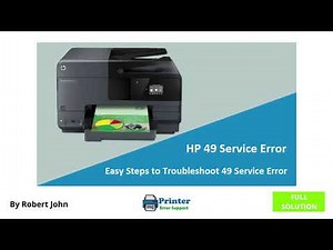 How to Fix Hp Printer Error 49 || Hp Printer Service Error 49 || Hp Printer 49 Error - (Quick Solve)