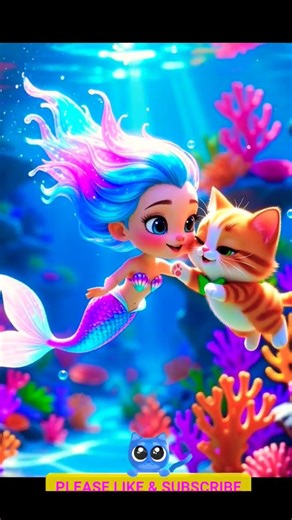 Cat & Mermaid Magical Ocean Dance Part 2 🌊🐱
