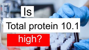 Is Total protein 10.1 high, normal or dangerous? What does Total protein level 10.1 mean?