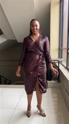 Sequin Wrap Dress Look ✨ | Elegant Party Outfit 2026 | LuxuryLookbookUSA #usafashion #fashion