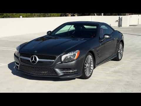 2014 Mercedes Benz SL550 in Designo Graphite Metallic on Red Leather, 38K Miles, 2. Walk Around