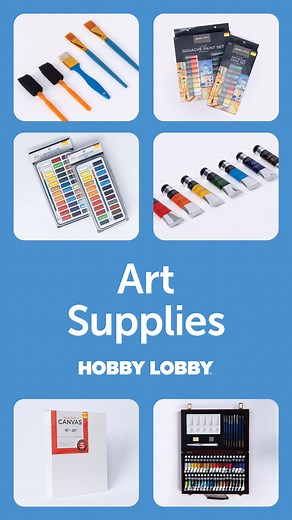 70K views · 286 reactions | Looking for new art supplies? Visit Hobby Lobby® for everyday low prices on all your favorites – oil paints, acrylics, watercolors, canvases and more!  https://bit.ly/44idOOj | Hobby Lobby | Facebook