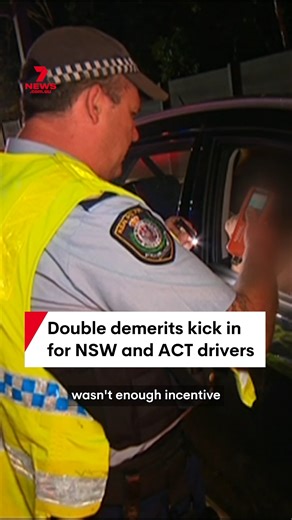 Double demerit points are coming into effect in NSW, WA and the ACT over the Christmas holidays, meaning drivers risk heftier fines and losing extra points for breaking road rules. #demeritpoints #driving #nsw #act #wa | 7NEWS Australia