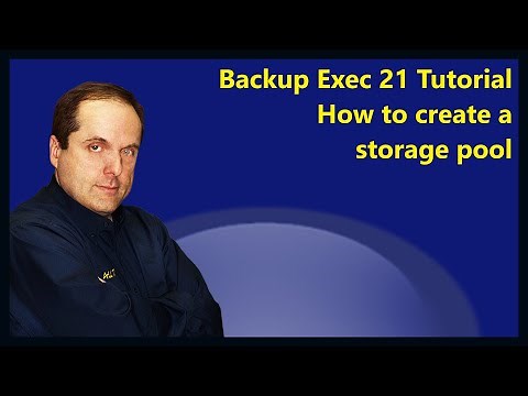 Backup Exec 21 Tutorial How to create a storage pool