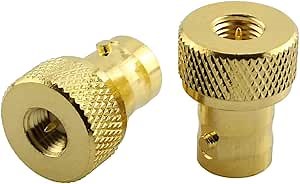 DHT Electronics 2pcs RF coaxial Coax Adapter SMA Male to BNC Female goldplated