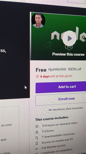 Kursus Gratis Node.js untuk Belajar dan Sertifikasi