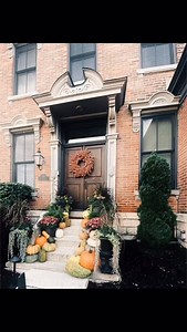 It’s stoop season. 🍂🎃 Pumpkins, mums, and that German Village charm! GV knows how to do a stoop right. #StoopSeason #GermanVillage #fallonthestoop | German Village Society