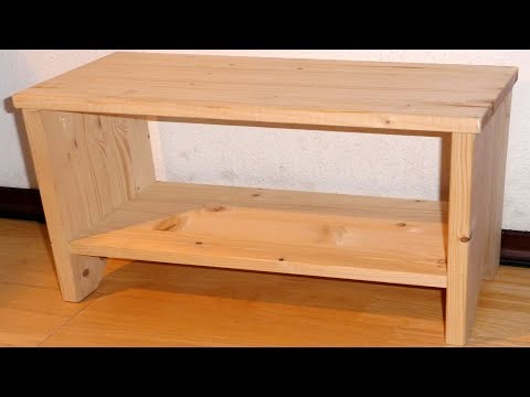 Build your own footstool with invisible screws using a jigsaw.