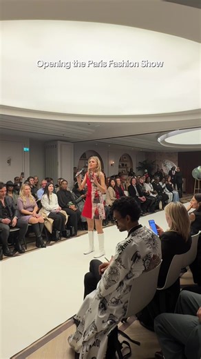 #singing #parisfashionweek #performance #song #viral