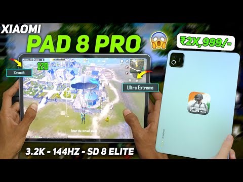 Xiaomi Pad 8 Pro (2.8M Antutu😱 120 FPS Under 2X,999/- )BGMI/PUBG Gaming Review - Explained