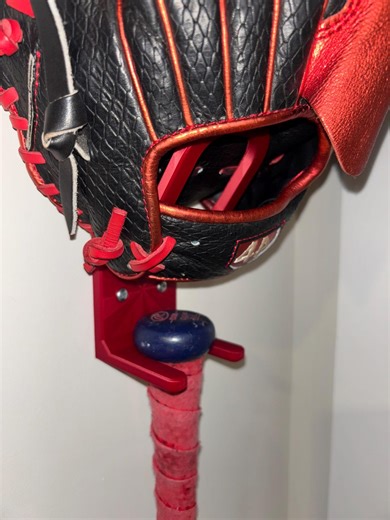 Wall-mounted Baseball Glove and Bat Display Holder - Etsy