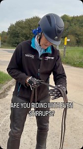 When was the last time that you checked that your stirrup leathers were even? Don’t just assume that you are riding with even stirrups; leather can stretch, and you may well be sitting slightly unlevel. Not only will that affect your riding and balance, but your horse may also pick up on it, so in the same what that you should regularly check your leathers for signs of wear and tear, try to make a habit of checking that your leathers are the same length, too. #lucindagreenxcacademy | Lucinda Gre